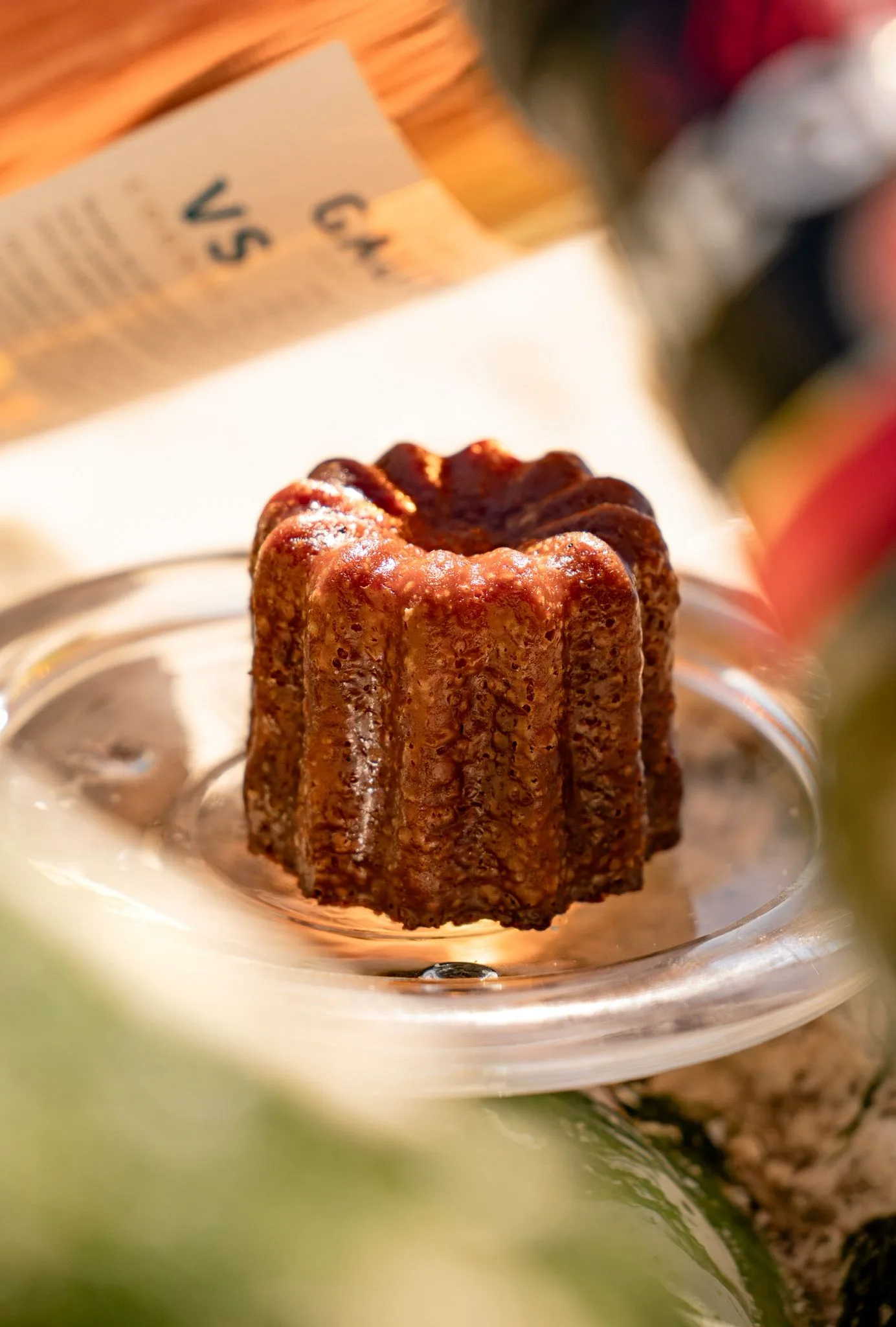Cannelé sur coupelle, dégustation cognac